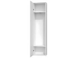 ATARA - Armoire D'entrée Avec Grand Miroir - 180x50x35 Cm - Deux étagères + Barre Penderie - Meuble D'entrée -Fren Soldes Boutique armoire et dressing 10055415