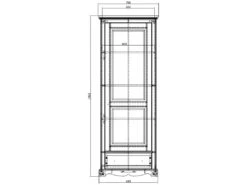 Armoire Bonnetière Blanche Style Anglais -Fren Soldes Boutique armoire et dressing 10058469