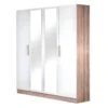PREEM - Armoire 4 Portes Avec Miroir Central