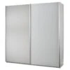 IZIA BLANCHE - Armoire 2 Portes Coulissantes Avec Miroir