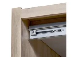 LETTY - Armoire 2 Portes Coulissantes 2m Aspect Bois Clair -Fren Soldes Boutique armoire et dressing 10059081