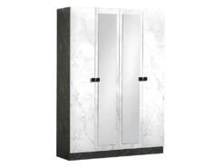 RAKHAM - Armoire 4 Portes Avec Miroir Central