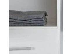 ALASKA - Armoire 3 Portes 1 Miroir Bois Massif Vernis Blanc 9 ALASKA - Armoire 3 Portes 1 Miroir Bois Massif Vernis Blanc -Fren Soldes Boutique armoire et dressing 10059973