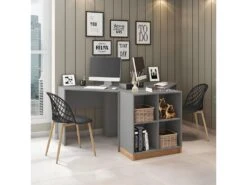 Rayonnage Bas Gris Mat Haut 76 Cm 4 Niches -Fren Soldes Boutique armoire et dressing 10060413