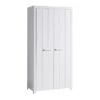 GASTON - Armoire 2 Portes Laqué Blanc