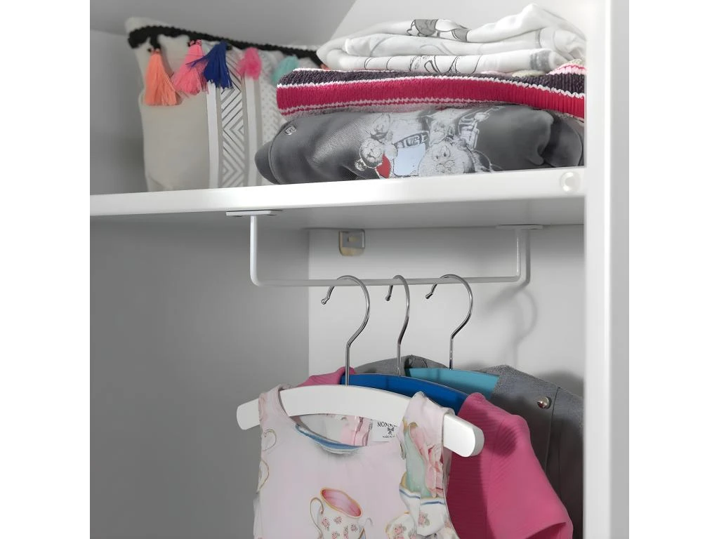 HAVRE - Armoire Cabane De Plage Blanche 1 Porte 4 HAVRE - Armoire Cabane De Plage Blanche 1 Porte – Image 4