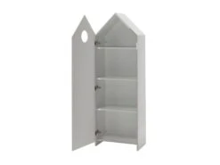 HAVRE - Armoire Cabane De Plage Grise 1 Porte -Fren Soldes Boutique armoire et dressing 10506977