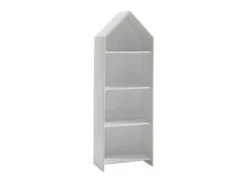 HAVRE - Pack Bibliothèque + Armoire 1 Porte Blanche -Fren Soldes Boutique armoire et dressing 10506987