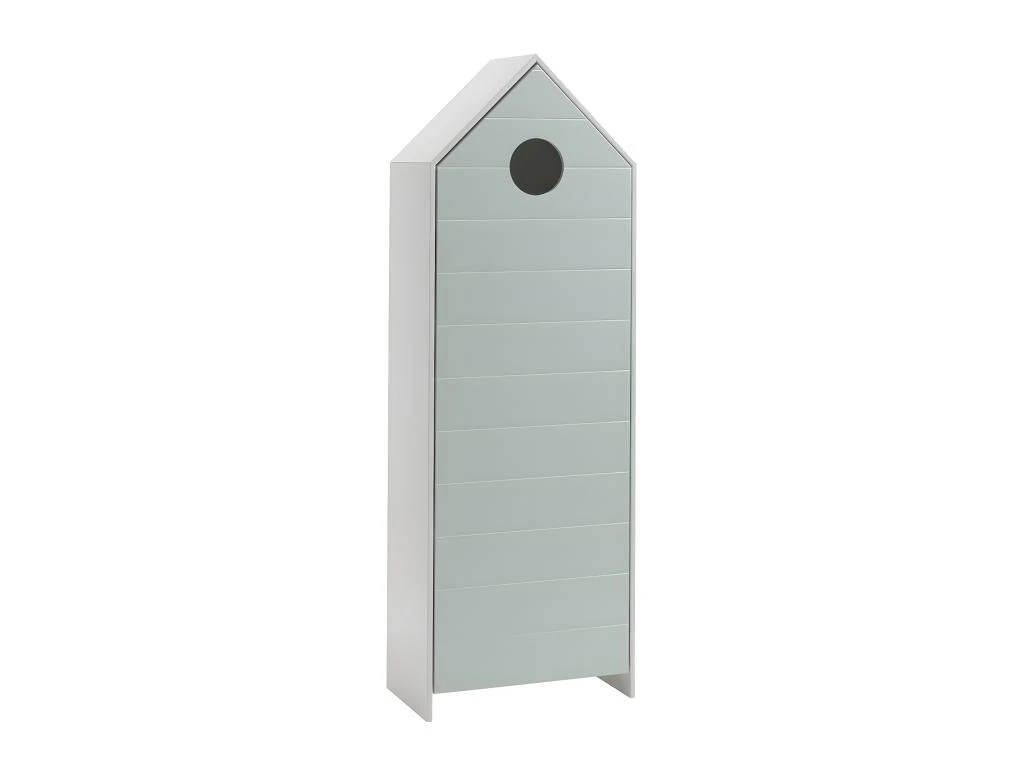 HAVRE - Pack Bibliothèque + Armoire 1 Porte Vert Menthe 3 HAVRE - Pack Bibliothèque + Armoire 1 Porte Vert Menthe – Image 3