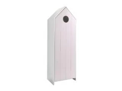 HAVRE - Armoire Cabane De Plage Rose 1 Porte