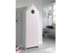 HAVRE - Armoire Cabane De Plage Rose 1 Porte -Fren Soldes Boutique armoire et dressing 10507025