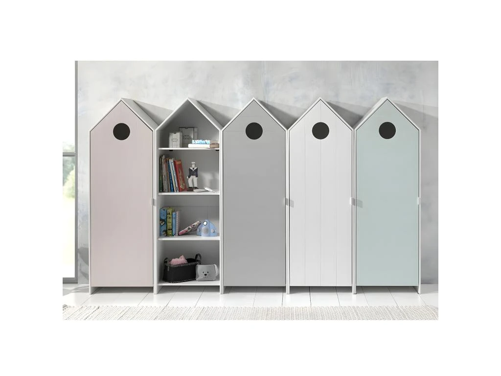 HAVRE - Pack Bibliothèque + Dressing 4 Armoires 1 HAVRE - Pack Bibliothèque + Dressing 4 Armoires