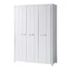GASTON - Armoire 3 Portes Laqué Blanc