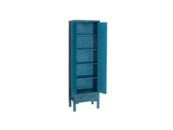 Armoire Lingère 2 Portes, 2 Tiroirs Bleue Meuble Chinois - PEKIN -Fren Soldes Boutique armoire et dressing 11144261
