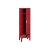 Armoire Lingère 2 Portes, 2 Tiroirs Rouge Meuble Chinois - PEKIN