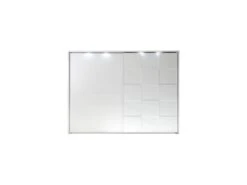 Armoire 2 Portes Coulissantes 275 Cm Blanc Mat à LEDs - TICATO -Fren Soldes Boutique armoire et dressing 11144591