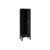 Armoire Lingère 2 Portes, 2 Tiroirs Noire Meuble Chinois - PEKIN