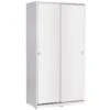 Armoire 2 Portes Coulissantes 182X94X52Cm Blanc - Venprodin