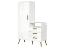 Armoire à Langer Zahia Blanc 12 Armoire à Langer Zahia Blanc -Fren Soldes Boutique armoire et dressing 13076483