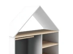 KAINA - Dressing Cabane Enfant MDF Et Pin Coloris Blanc Et Naturel 7 KAINA - Dressing Cabane Enfant MDF Et Pin Coloris Blanc Et Naturel -Fren Soldes Boutique armoire et dressing 13819241