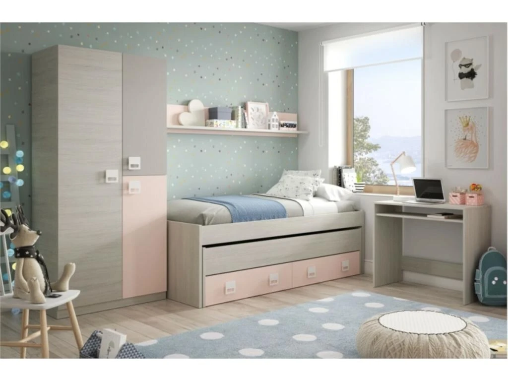 Armoire Penderie Enfant 3 Portes L90 X H200 Cm 4 Armoire Penderie Enfant 3 Portes L90 X H200 Cm – Image 4