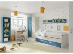 Armoire Penderie Enfant 2 Portes L90 X H200 Cm -Fren Soldes Boutique armoire et dressing 14661237