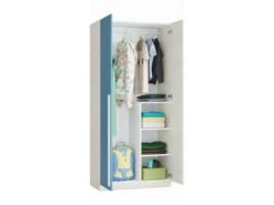 Armoire Penderie Enfant 2 Portes L90 X H200 Cm -Fren Soldes Boutique armoire et dressing 14661239