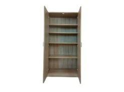 Armoire, Collection TOLLY, 2 Portes, 75x150 Cm, Coloris Chêne Sonoma -Fren Soldes Boutique armoire et dressing 15893109