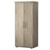 Armoire, Garde-robe, Collection TOM, 2 Portes 80 Cm, Penderie Intégrée Chêne Sonoma