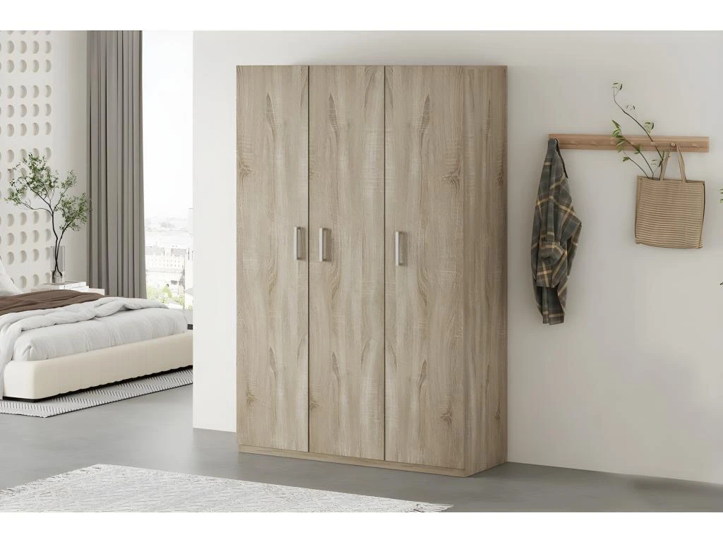 Armoire De Rangement, Collection TOM, 3 Portes Chêne Sonoma 2 Armoire De Rangement, Collection TOM, 3 Portes Chêne Sonoma – Image 2