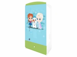 Armoire Enfant La Reine Des Neiges 2 Portes 1 Tiroir De Rangement - Vert -Fren Soldes Boutique armoire et dressing 17566833