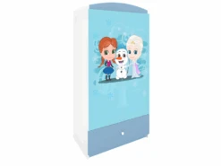 Armoire Enfant La Reine Des Neiges 2 Portes 1 Tiroir De Rangement - Bleu -Fren Soldes Boutique armoire et dressing 17567087