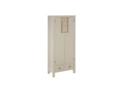 Armoire Lingère 2 Portes 6 Tiroirs Bois/Taupe - QINGDAO