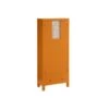Armoire Lingère 2 Portes 6 Tiroirs Bois/Orange - QINGDAO