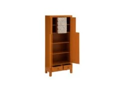 Armoire Lingère 2 Portes 6 Tiroirs Bois/Orange - QINGDAO 8 Armoire Lingère 2 Portes 6 Tiroirs Bois/Orange - QINGDAO -Fren Soldes Boutique armoire et dressing 17632503