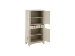 Armoire 4 Portes, 3 Tiroirs Blanc Cassé Meuble Chinois - PEKIN -Fren Soldes Boutique armoire et dressing 17632575