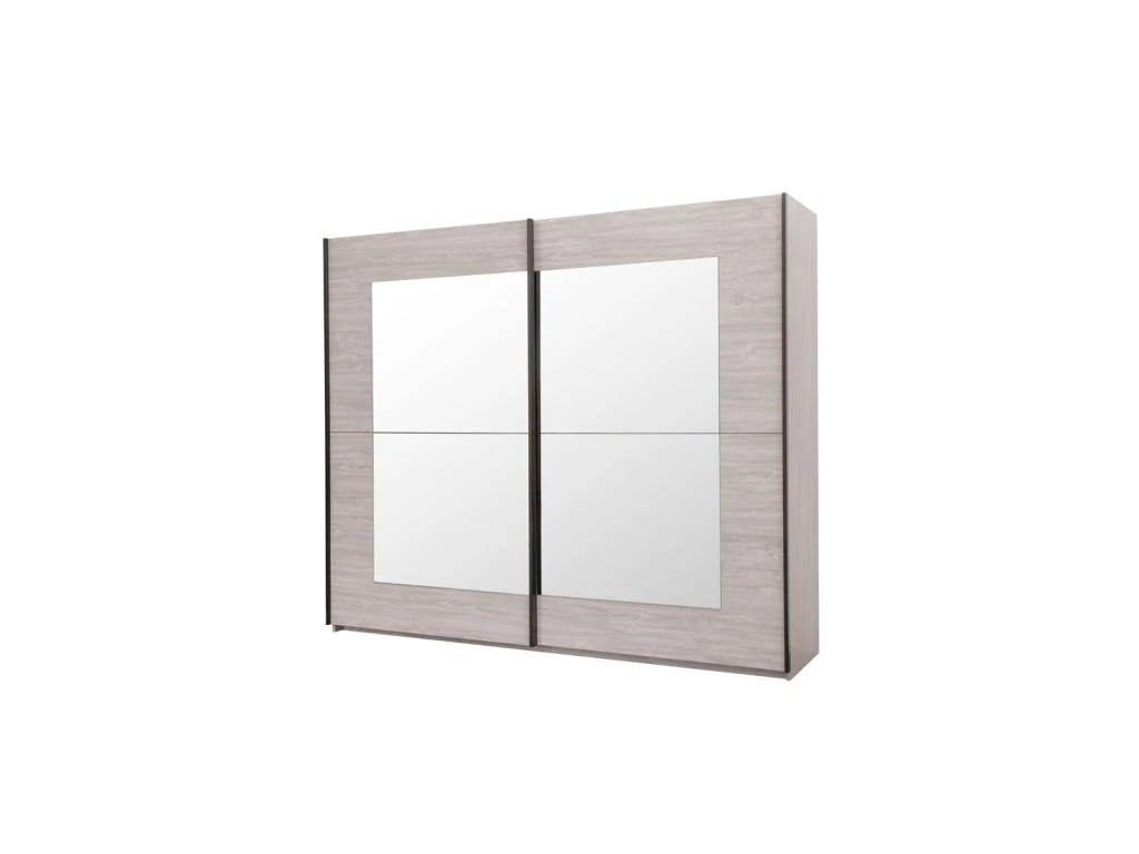 Armoire 2 Portes Coulissantes 250 Cm - YANN 1 Armoire 2 Portes Coulissantes 250 Cm - YANN