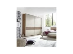 Armoire 2 Portes Coulissantes Noyer Foncé/Argile - ANIECE N°2 -Fren Soldes Boutique armoire et dressing 17632787