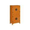 Armoire 4 Portes, 3 Tiroirs Orange Meuble Chinois - PEKIN
