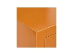 Armoire 4 Portes, 3 Tiroirs Orange Meuble Chinois - PEKIN -Fren Soldes Boutique armoire et dressing 17632809