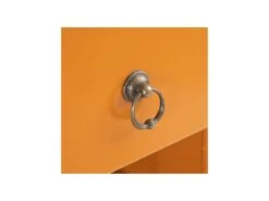 Armoire 4 Portes, 3 Tiroirs Orange Meuble Chinois - PEKIN -Fren Soldes Boutique armoire et dressing 17632813