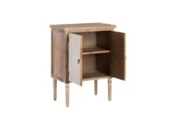 Petite Armoire Bois Blanchi 2 Portes - ROSANA -Fren Soldes Boutique armoire et dressing 17637053