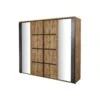 Armoire 2 Portes Coulissantes 245 Cm Bois Tropical - HADES