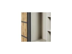 Armoire 2 Portes Coulissantes 245 Cm Bois Tropical - HADES 11 Armoire 2 Portes Coulissantes 245 Cm Bois Tropical - HADES -Fren Soldes Boutique armoire et dressing 17637095