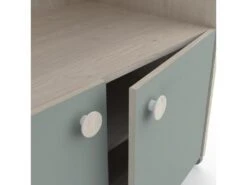 Armoire 4 Portes Battantes 1 Niche Bois Beige/vert - SASHA - L 89 X L 50 X H 183 Cm 10 Armoire 4 Portes Battantes 1 Niche Bois Beige/vert - SASHA - L 89 X L 50 X H 183 Cm -Fren Soldes Boutique armoire et dressing 19721343