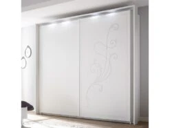Armoire 2 Portes 243 Cm à LEDs - LADY - L 265 X L 57 X H 230 Cm