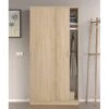 Armoire Coulissante 2 Portes Chêne - RAFA - L 100 X L 50 X H 200 Cm