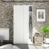 Armoire Coulissante 2 Portes Blanc - RAFA - L 100 X L 50 X H 200 Cm