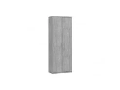 Armoire, Collection SPACI, 2 Portes, 72x148 Cm, Coloris Chêne Gris