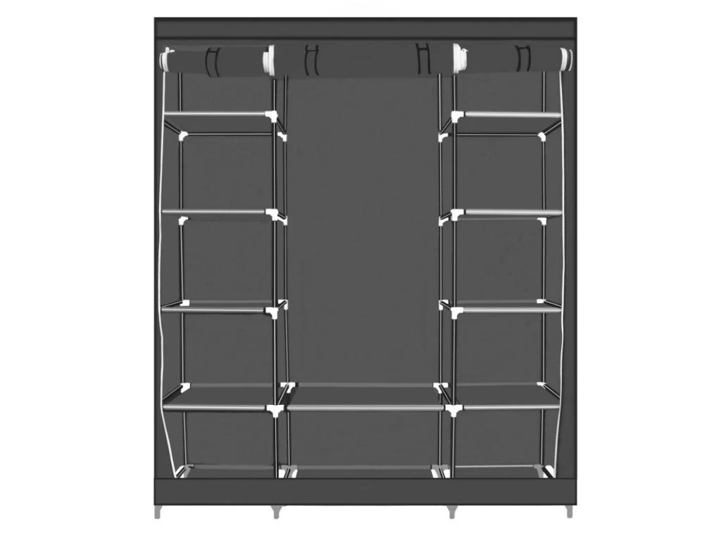 Herzberg HG-8009: Armoire De Rangement - Grande Gris 1 Herzberg HG-8009: Armoire De Rangement - Grande Gris